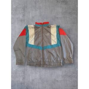 Vtg Sergio Tacchini Track Jacket Mens Med Nylon Retro Color Block Tennis 80s 90s